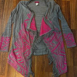 Aztec print cardigan